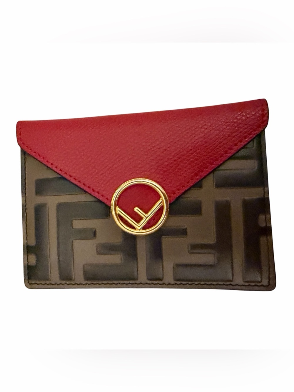 Fendi Zucca FF Monogram Coin Pouch/Card Holder